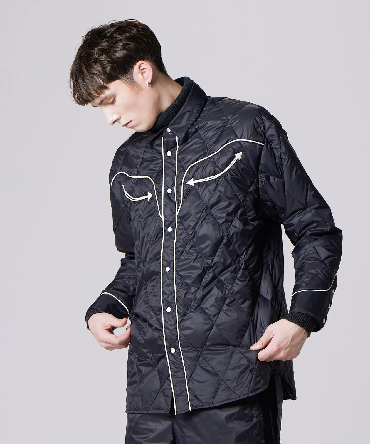 TAION The Western-Style Down Shirt Jacket