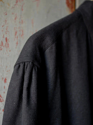 TOKIARI 'TOBARI' DOUBLE BUTTON COLLAR GATHERED SHIRT