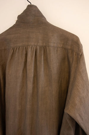 TOKIARI 'PHANTOM' HIGH-NECK GATHERD SHIRT COAT