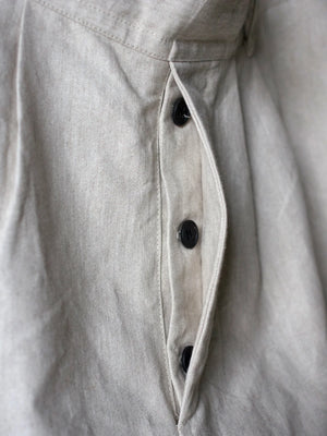 TOKIARI 'JAN' THREE-TUCK CIRCULAR CROTCH WIDE PANTS