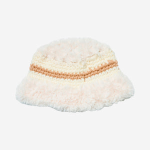 Misu à Barbe NEW STRIPY FURRY HAT WHITE