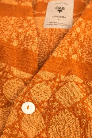 OAS Company ORANGE VENTURA TERRY CARDIGAN