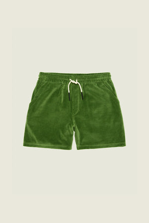 OAS COMPANY Penny Green Velour Shorts