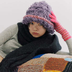 Misu à Barbe TEDDY BUCKET HAT PLUM