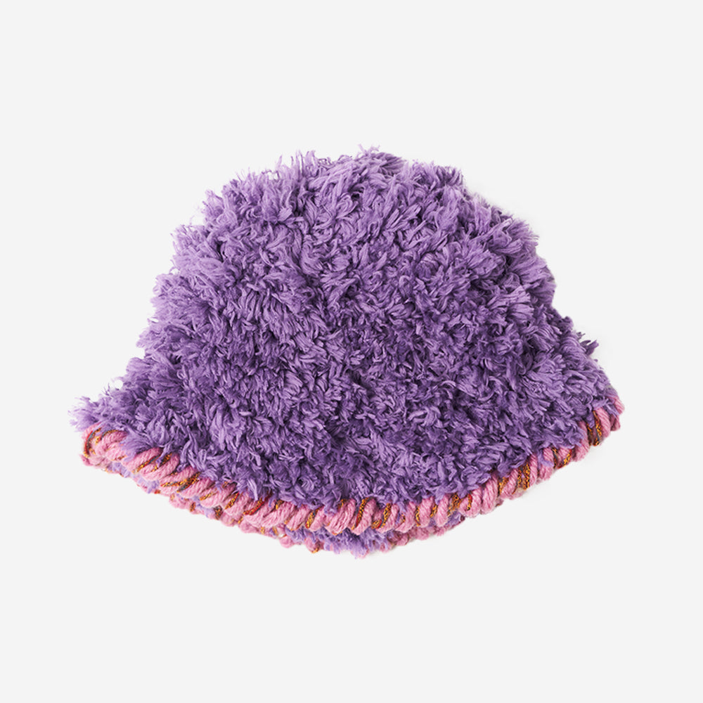 Misu à Barbe TEDDY BUCKET HAT PLUM