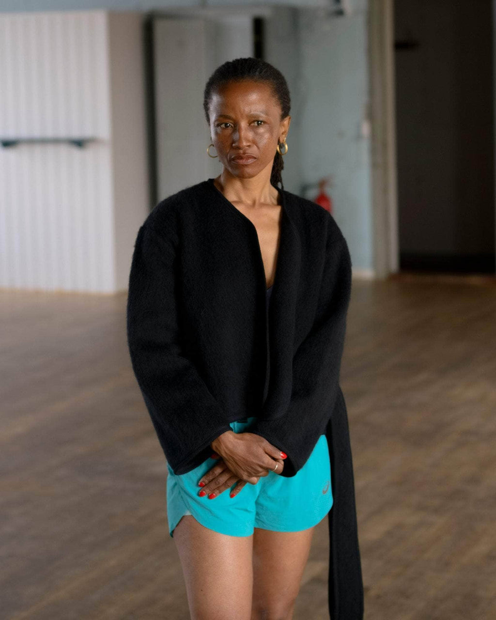 Baserange Capas Jacket Black - Brushed Wool