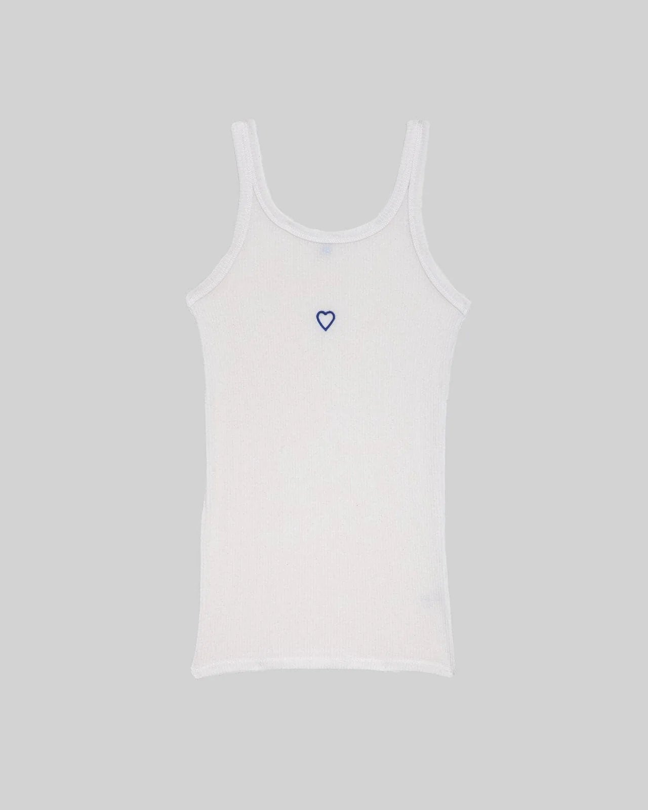 Baserange Heart Tank in Bow Blue Curated at Jake and Jones
