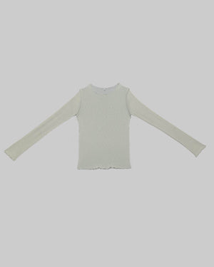 Baserange Kenru Long Sleve Tee - Fine Wool Rib