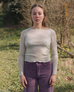 Baserange Kenru Long Sleve Tee - Fine Wool Rib