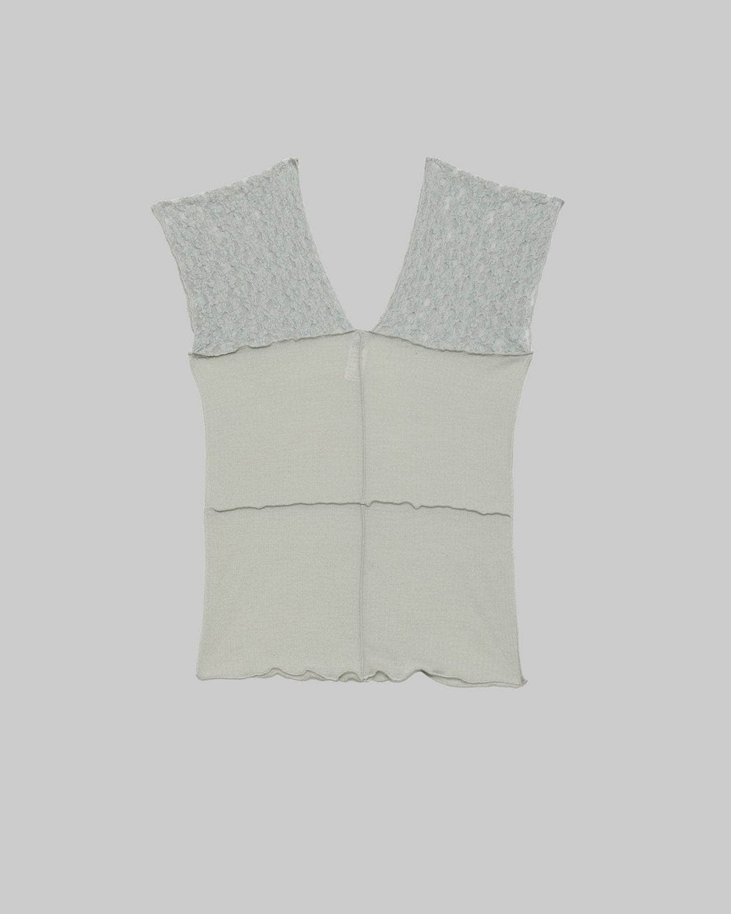 Baserange Nehru Tank - Lace & Wool