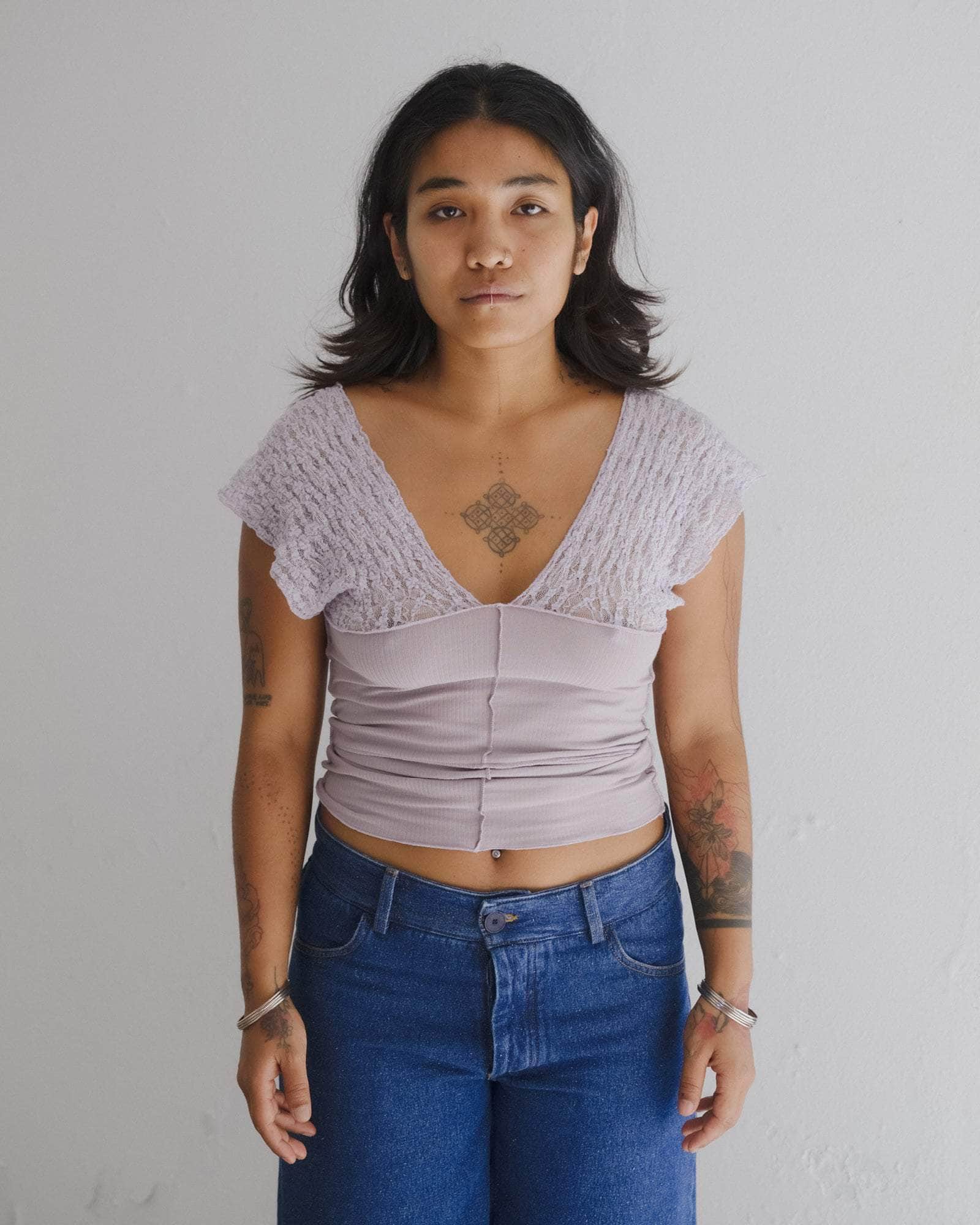 Baserange Nehru Tank - Organic Cotton Lace – kyo journal