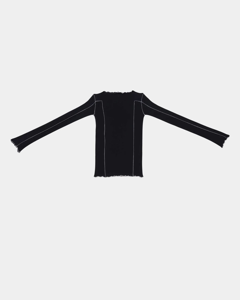 Baserange Omato Long Sleeve Tee - Organic Cotton Rib Murano navy