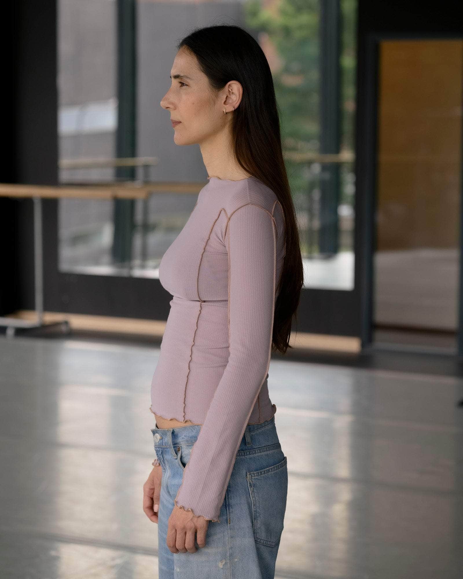 Baserange Omato Long Sleeve Tee VERBE PURPLE (AURAL)