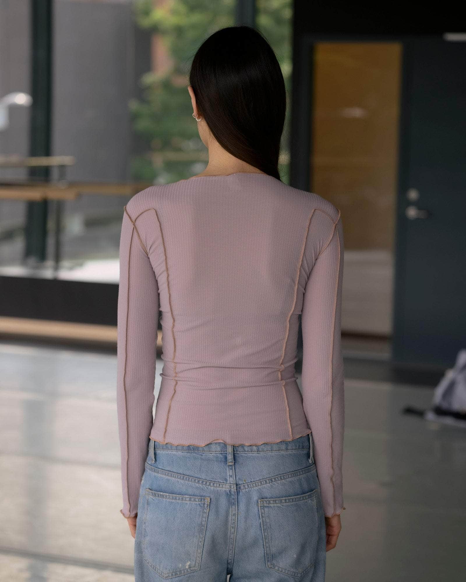 Baserange Omato Long Sleeve Tee VERBE PURPLE (AURAL)