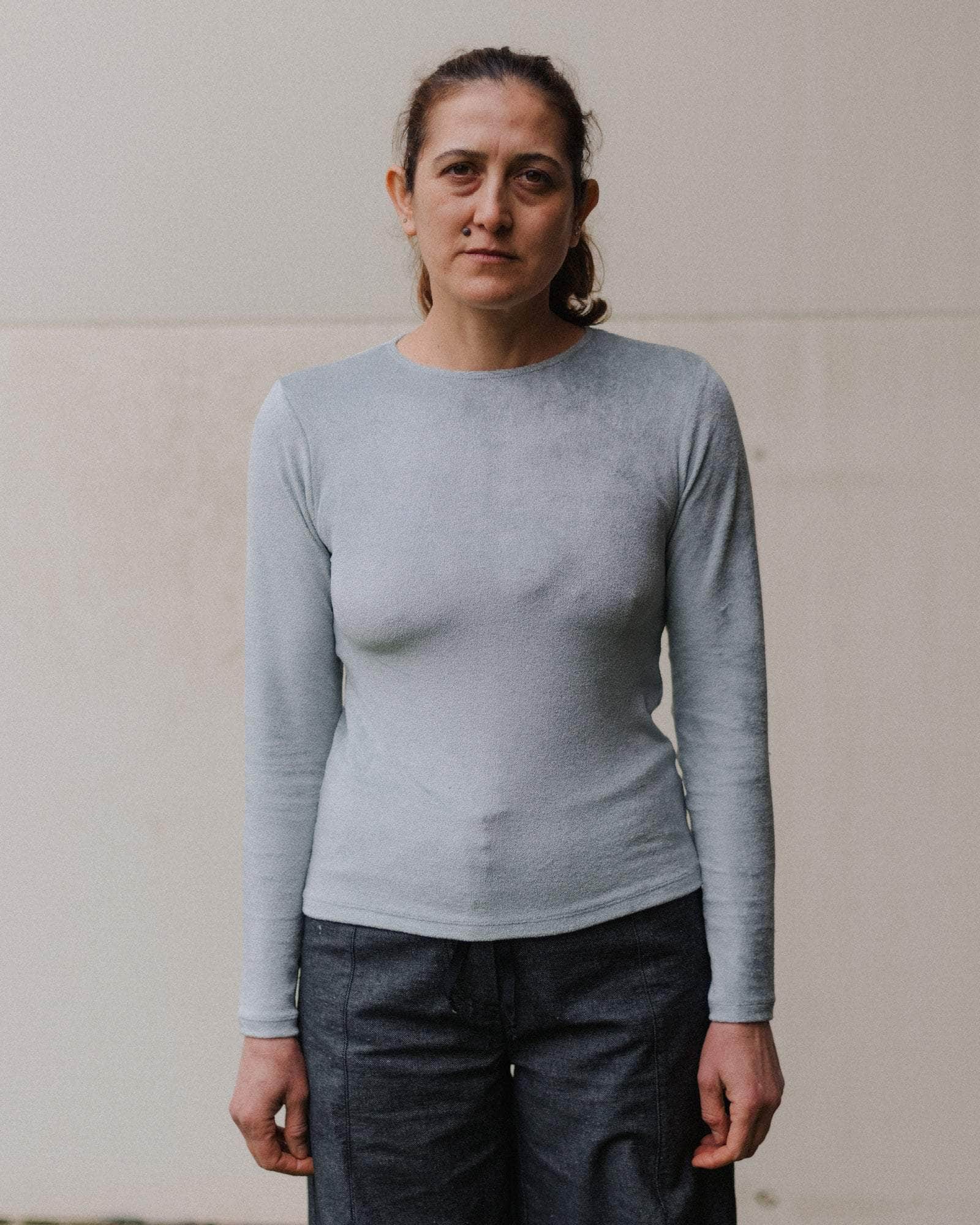 Baserange Omo Long Sleeve Tee - Ecovero Velour