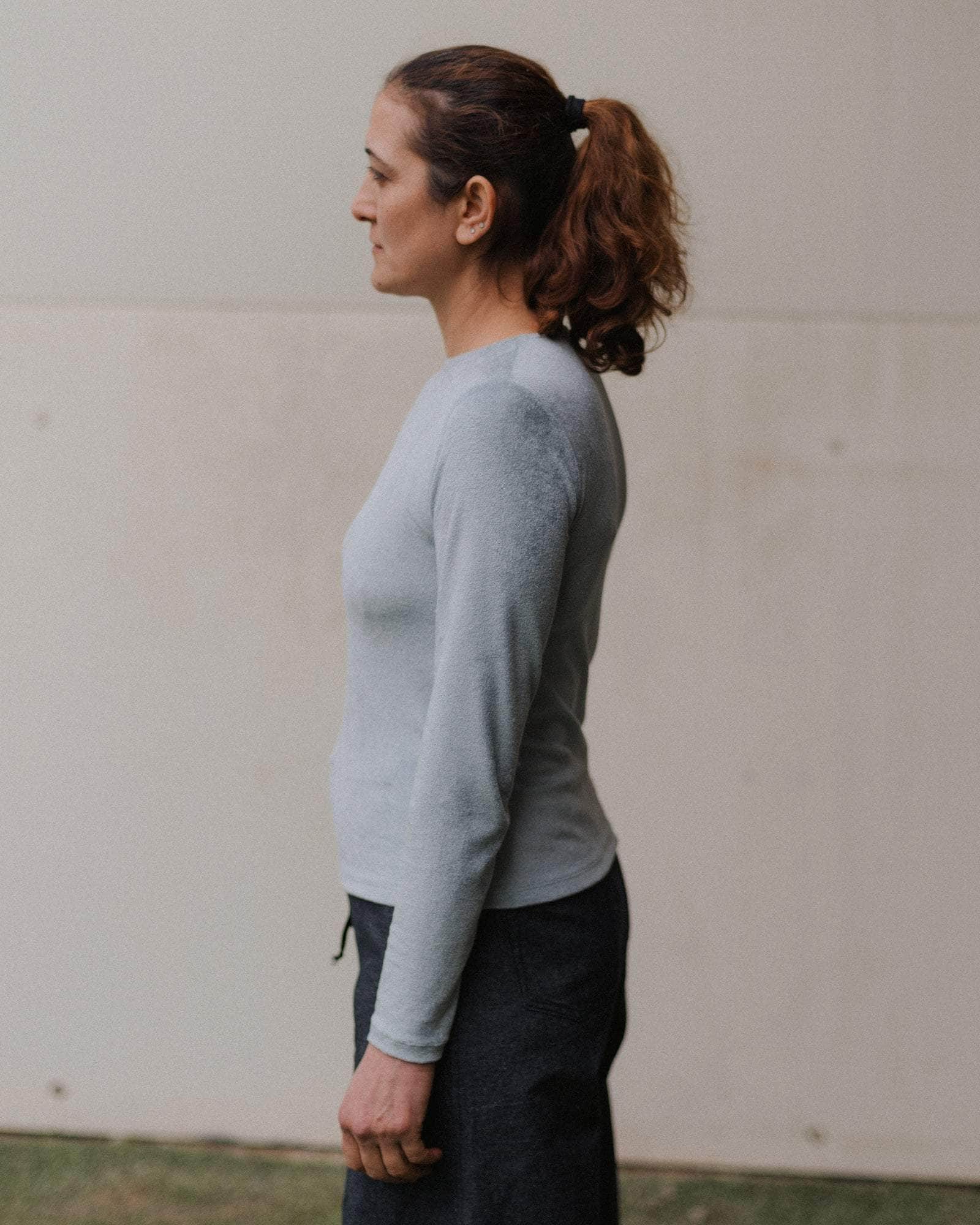 Baserange Omo Long Sleeve Tee - Ecovero Velour