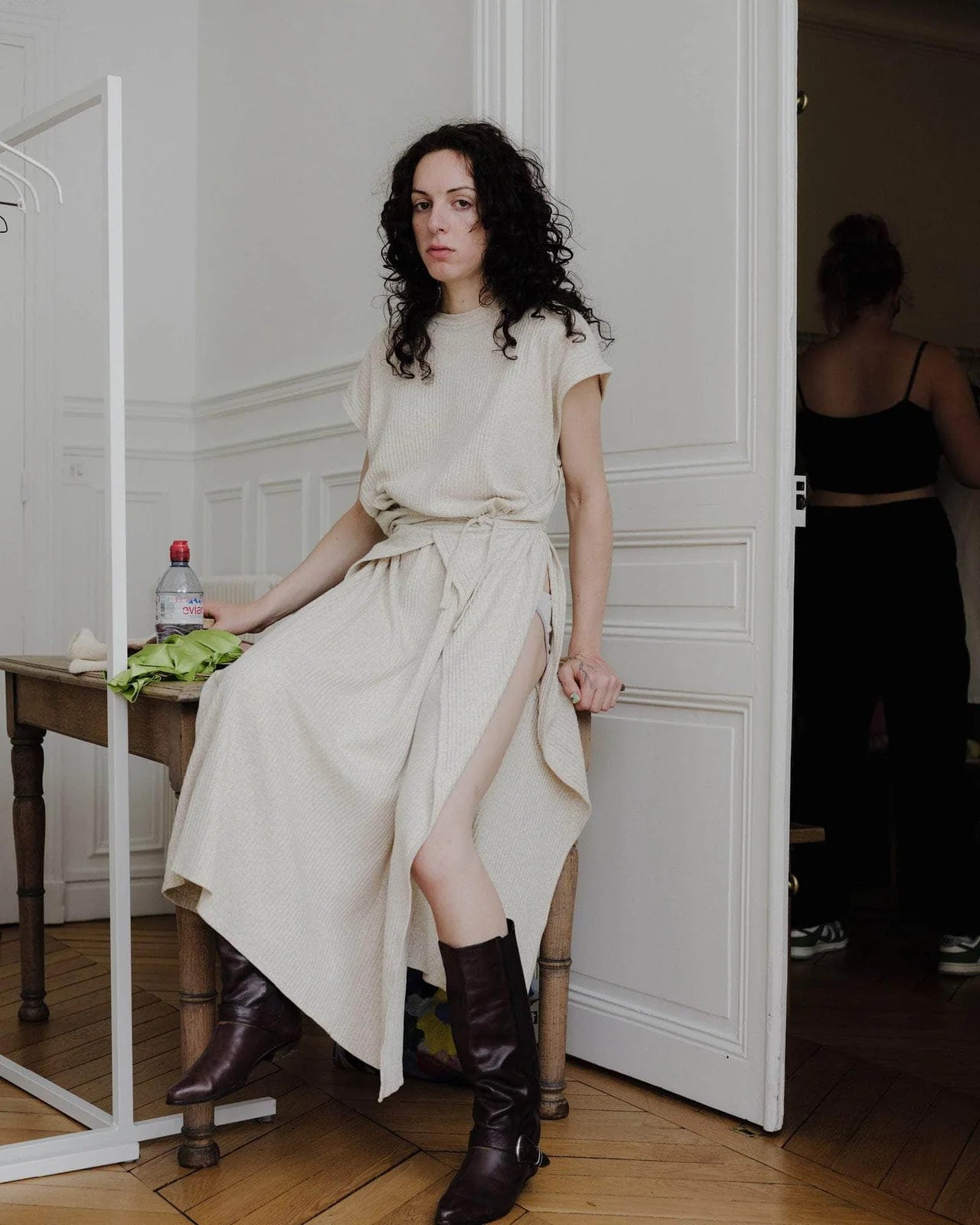 BASERANGE Shaw Sleeveless Dress UNDYED – kyo journal BASERANGE Shaw Sleeveless Dress UNDYED – kyo journal