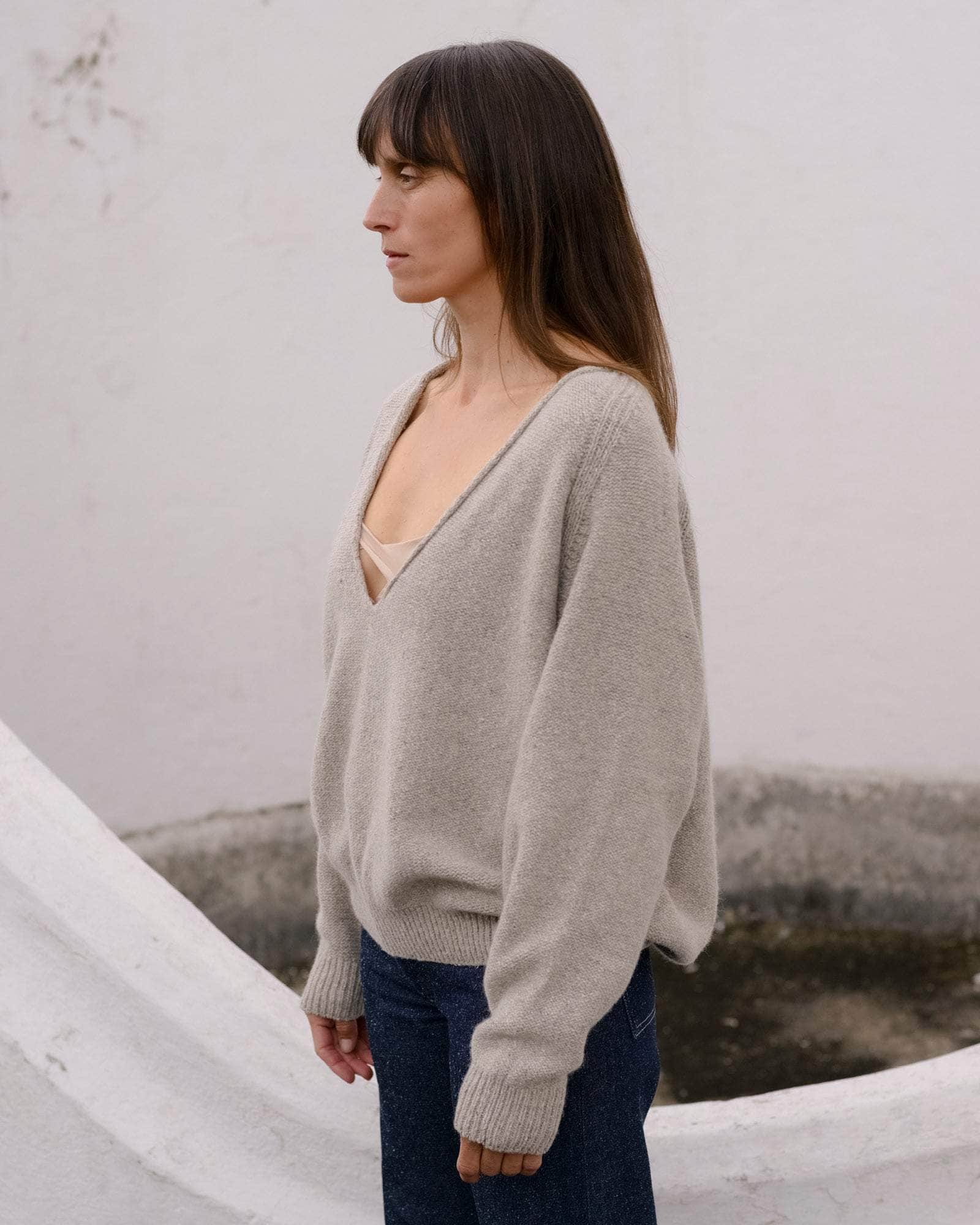 Baserange Soar V Neck - Recycled Wool