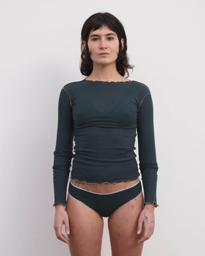 よ☺︎【新品未使用】Baserange Vein Long Sleeve Baserange Vein Long Sleeve Tee - Organic Cotton Rib – kyo journal