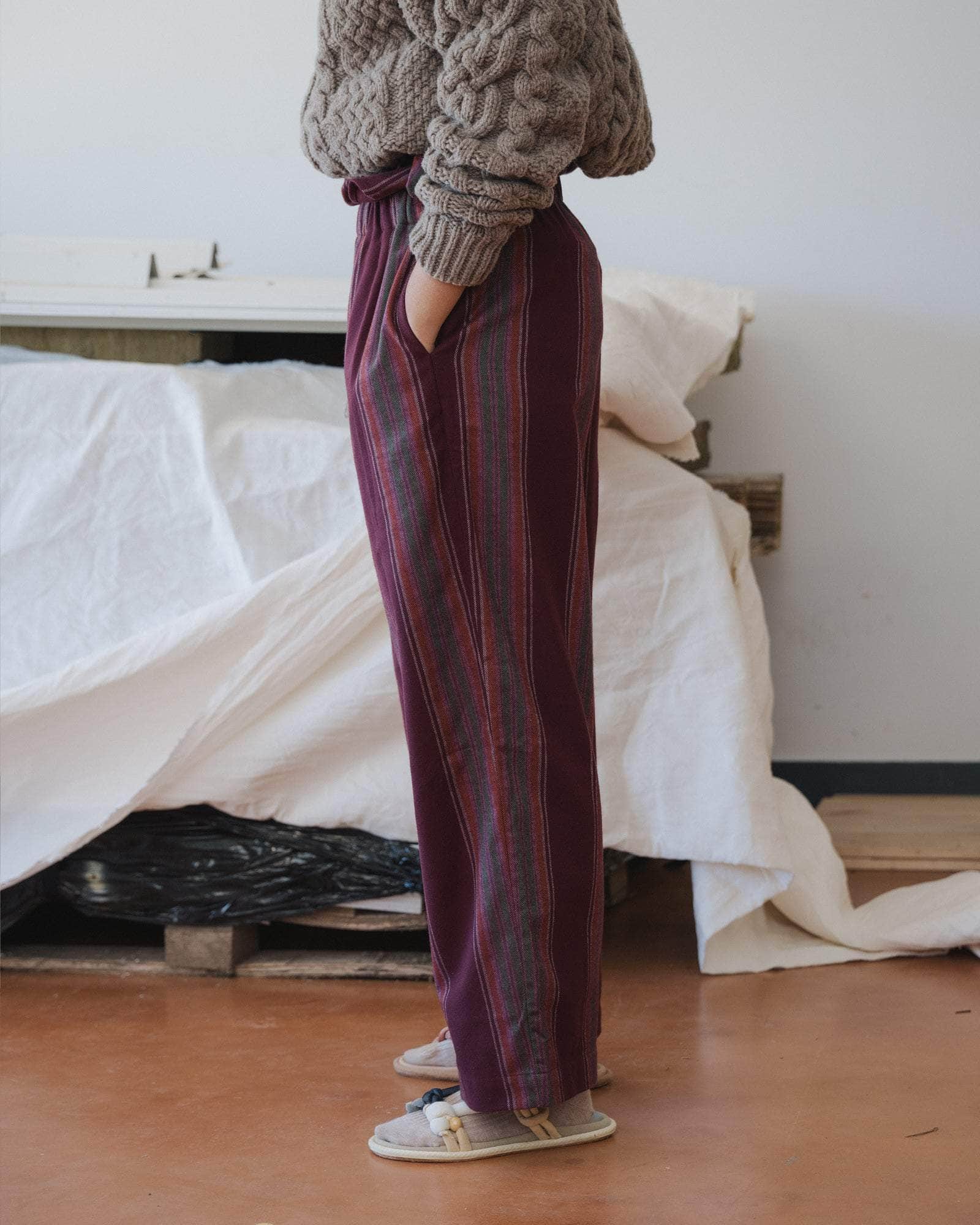 Baserange Claude Pants - Flannel
