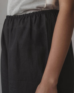 Baserange Stoa Pants Black Linen