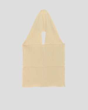 Baserange Cinder halter top - Fine Organic Cotton Rib