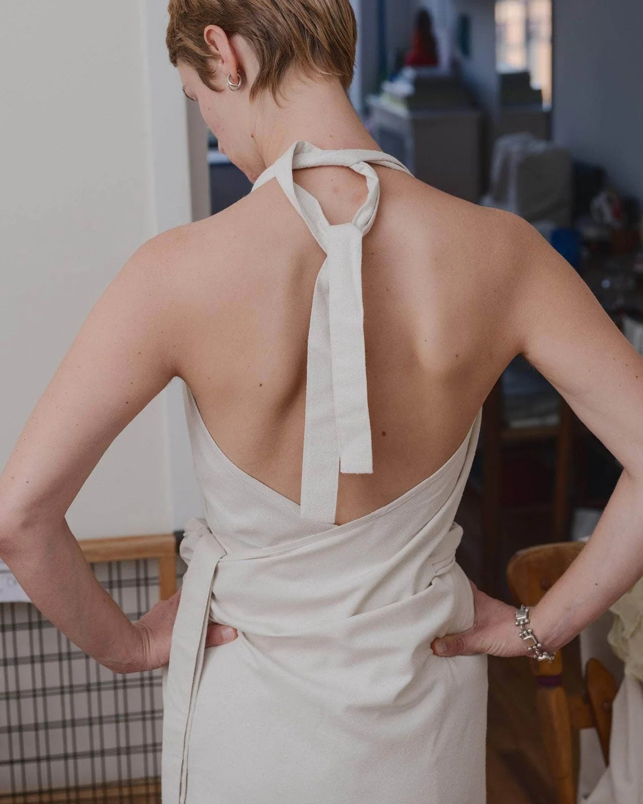 baserange node dress ノードドレス ワイルドシルク Baserange Node Dress - Wild Silk – kyo journal