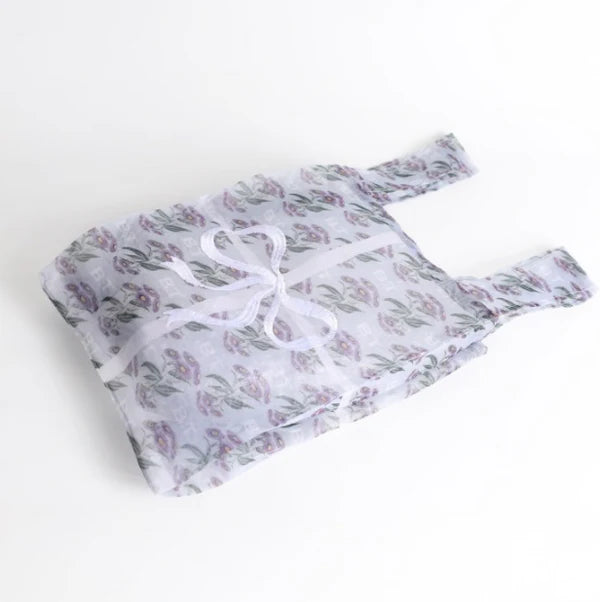 Brigitte Tanaka Gift Package Bag – Floral Organza with White Bow