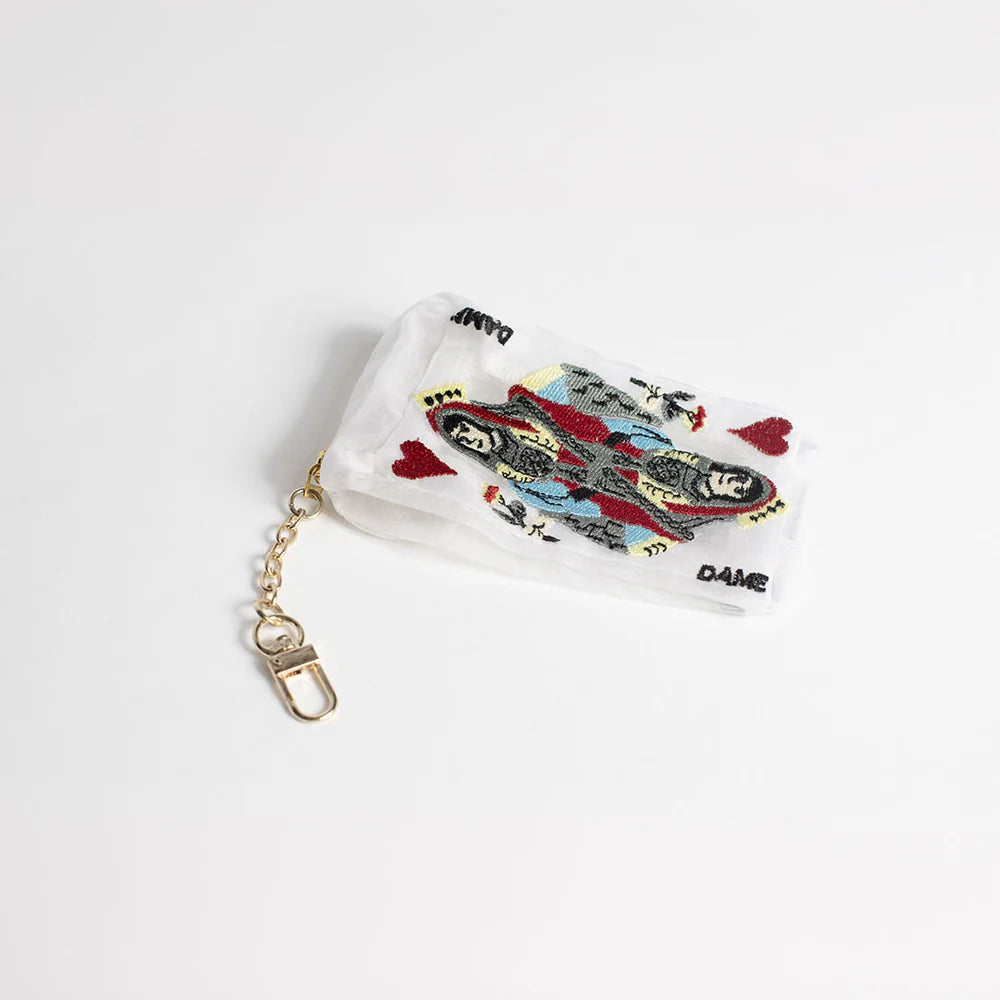 Brigitte Tanaka Pochette Organza Carte à jouer