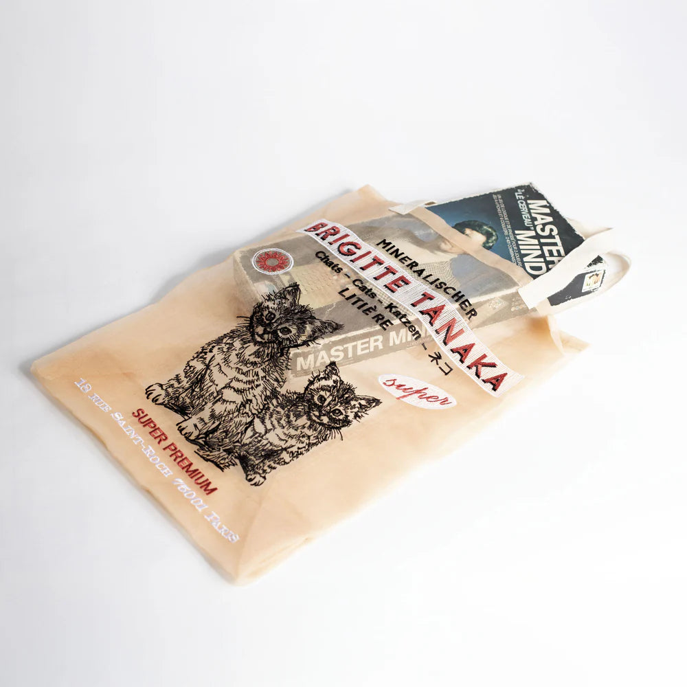Brigitte Tanaka Cats bag in organza with embroideries