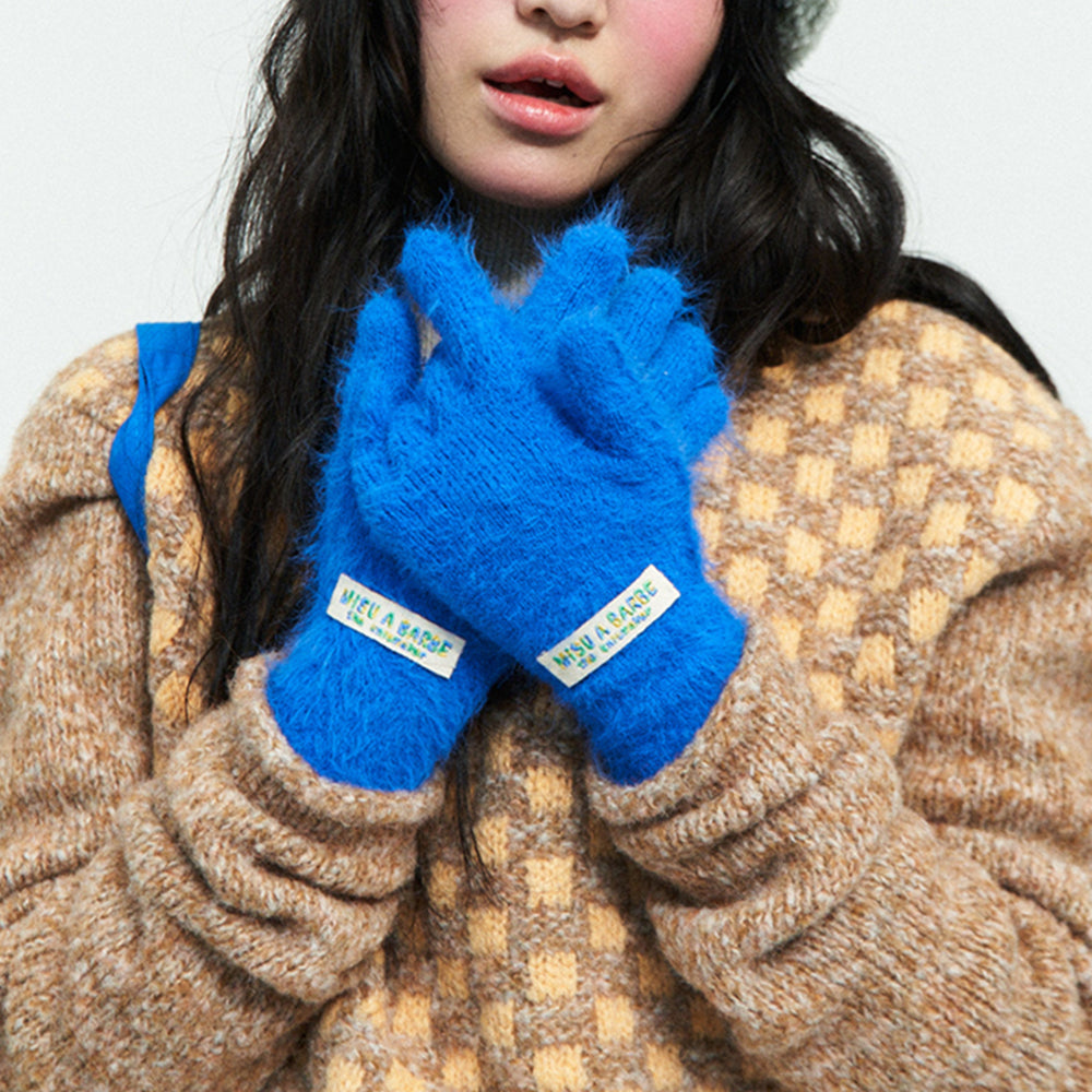 Misu à Barbe BLUE MONSTER GLOVES