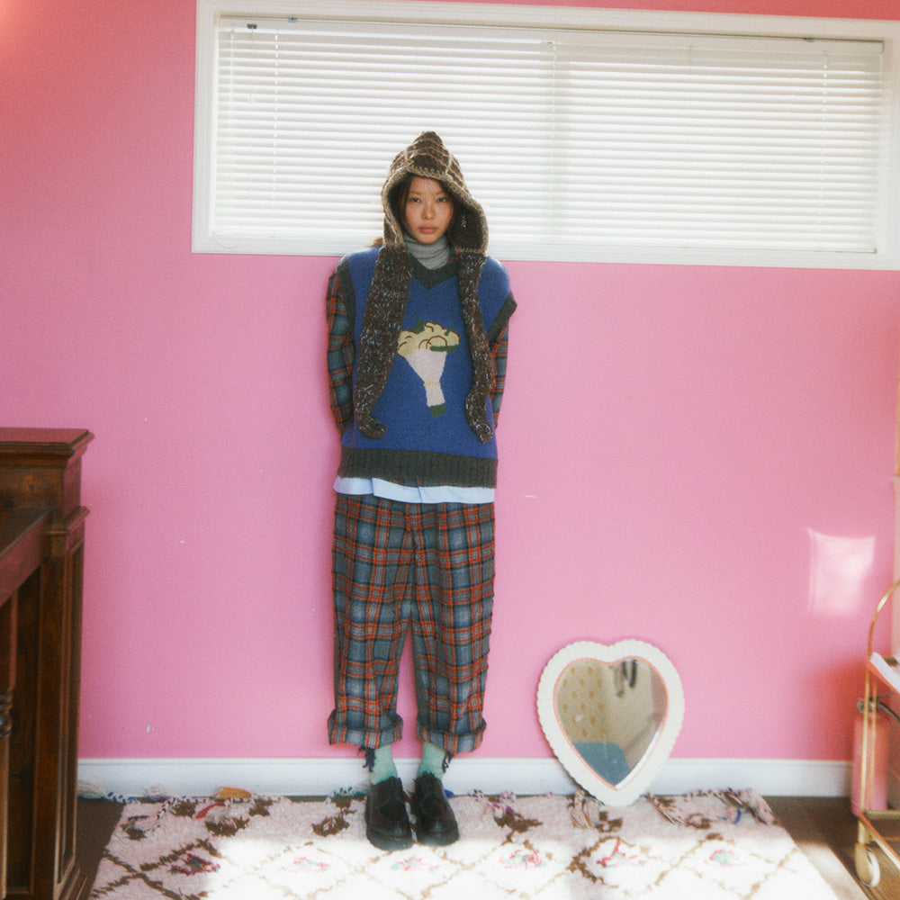 MISU À BARBE BOUQUET VEST GREY KRW