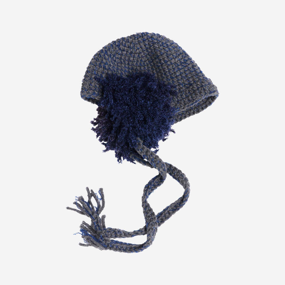 Misu à Barbe POSY STRING HAT GREY
