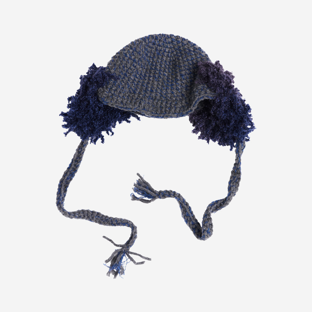 Misu à Barbe POSY STRING HAT GREY