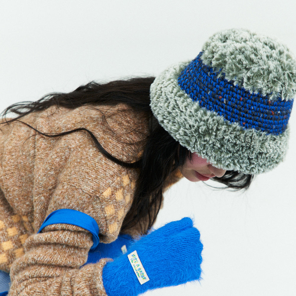 Misu à Barbe BLUE MONSTER GLOVES