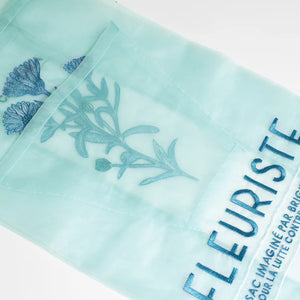Brigitte Tanaka BLUE FLORIST ORGANZA BAG