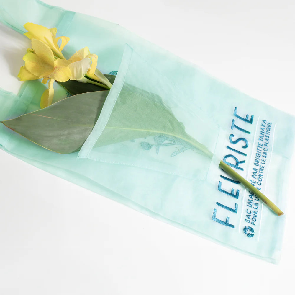 Brigitte Tanaka BLUE FLORIST ORGANZA BAG