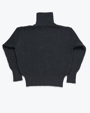 Studio de Lostanges UNISEX FUNNEL NECK SWEATER RED/NAVY