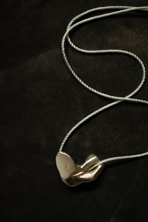 LEPAGÓN NECKLACE 35/25 white cord