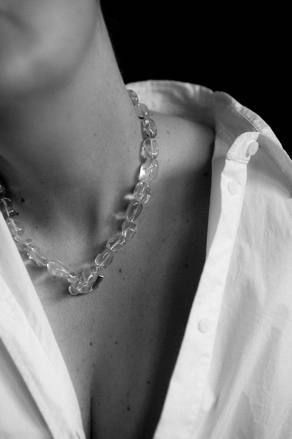 LEPAGÓN NECKLACE 38/25 ROCK CRYSTAL