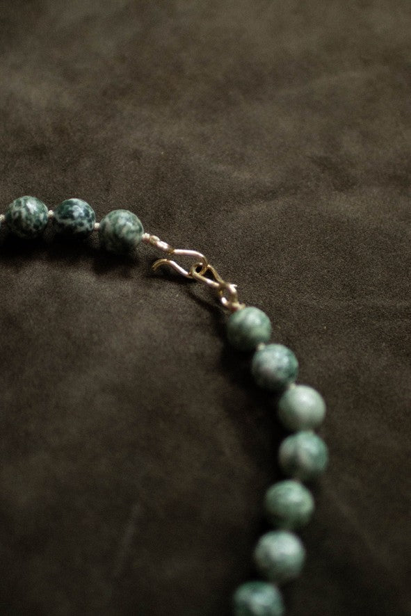 LEPAGÓN NECKLACE 42/25 GREEN JASPER
