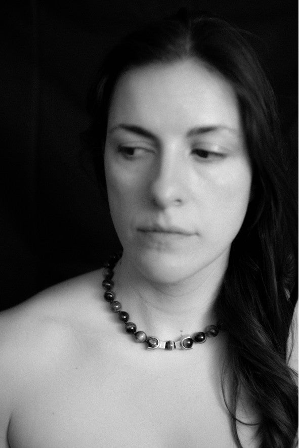 LEPAGÓN NECKLACE 42/25 GREEN JASPER