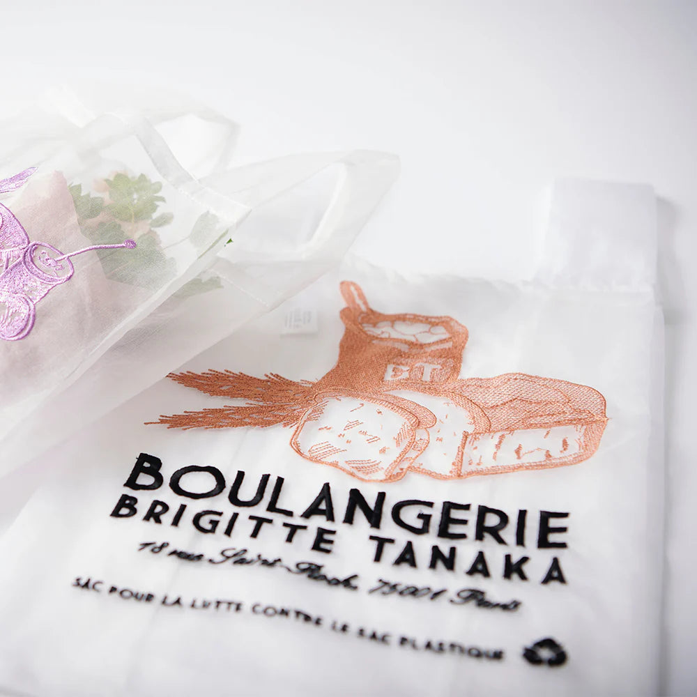 Brigitte Tanaka Bakery bag in organza and embroidery