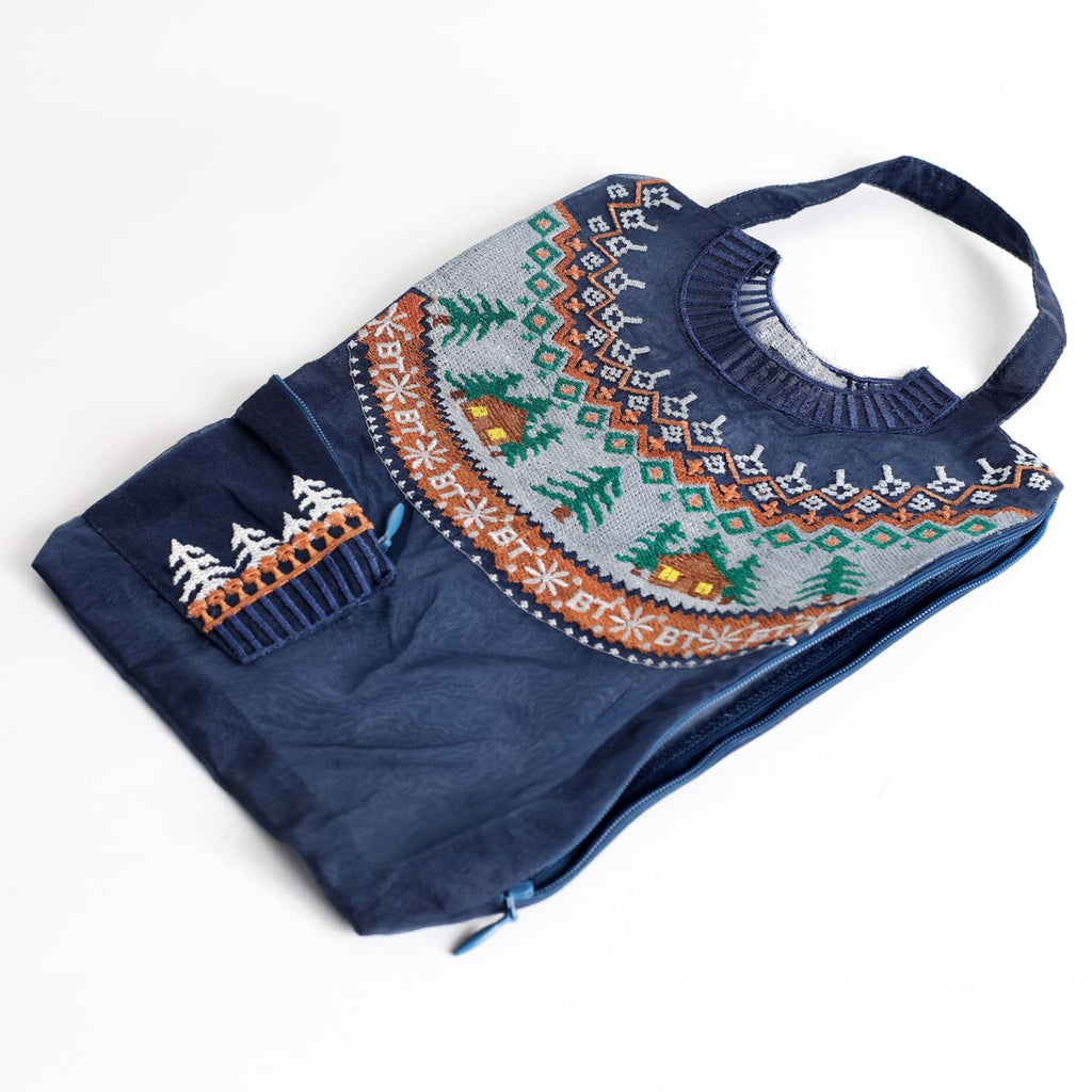 Brigitte Tanaka Pochette Grande Pull Bleu