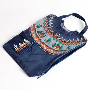 Brigitte Tanaka Pochette Grande Pull Bleu