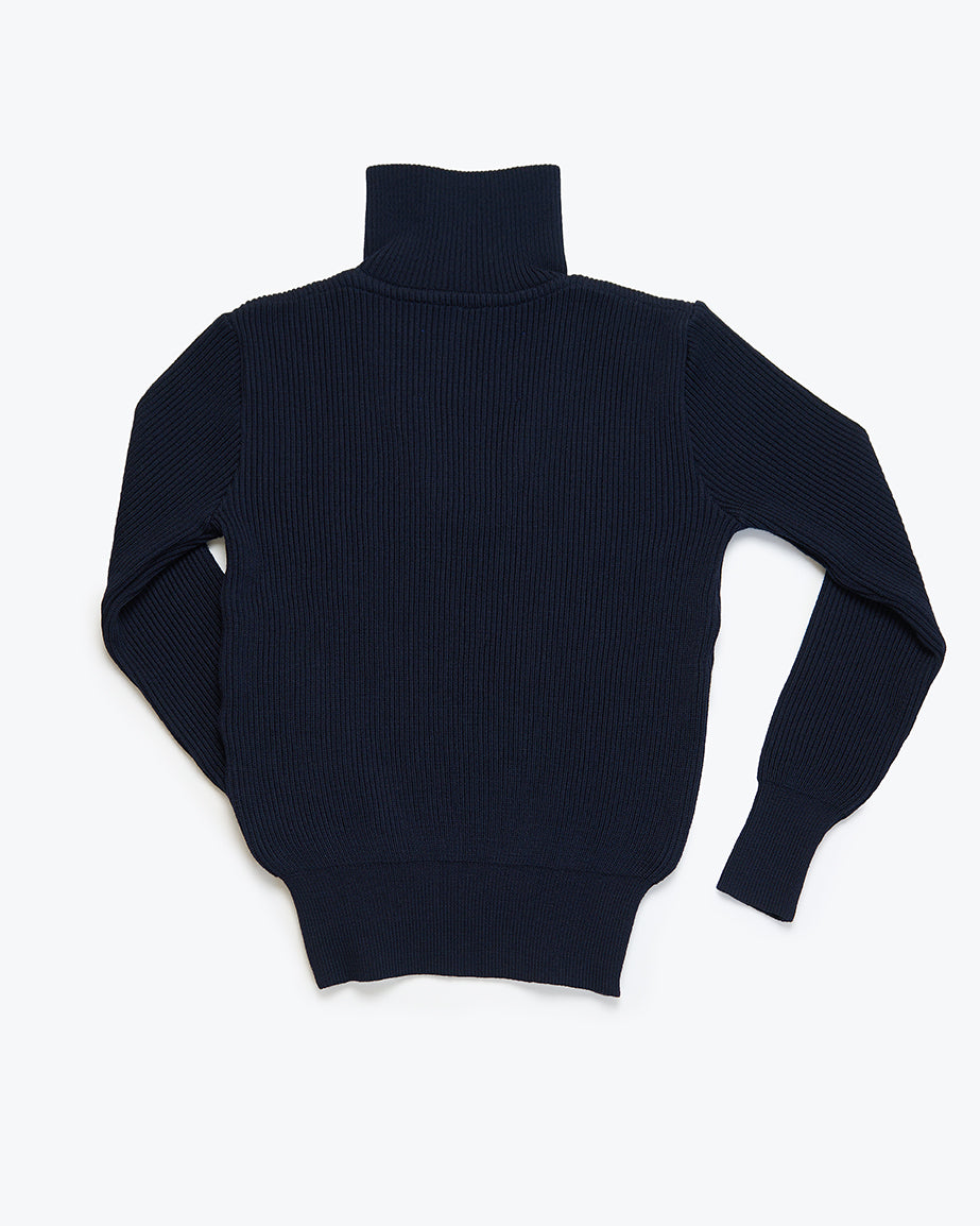 Studio de Lostanges TRUCKER SWEATER OLIVE / NAVY