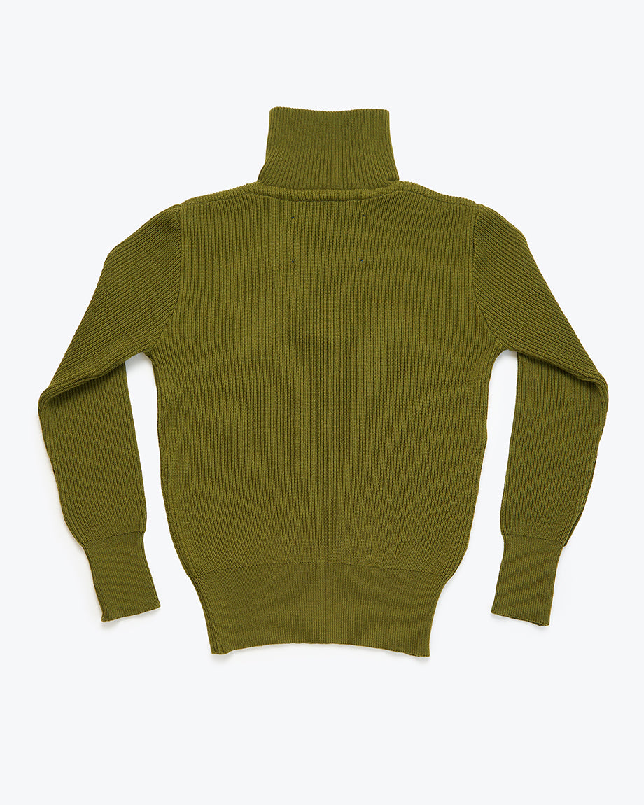 Studio de Lostanges TRUCKER SWEATER OLIVE / NAVY