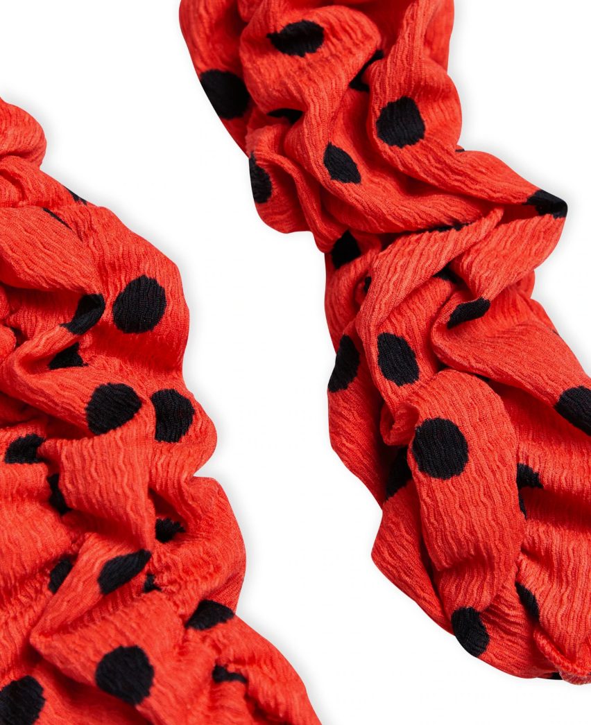 Mads Nørgaard POLLUX PISA LEGGINGS, MIDI DOT AOP CHERRY TOMATO