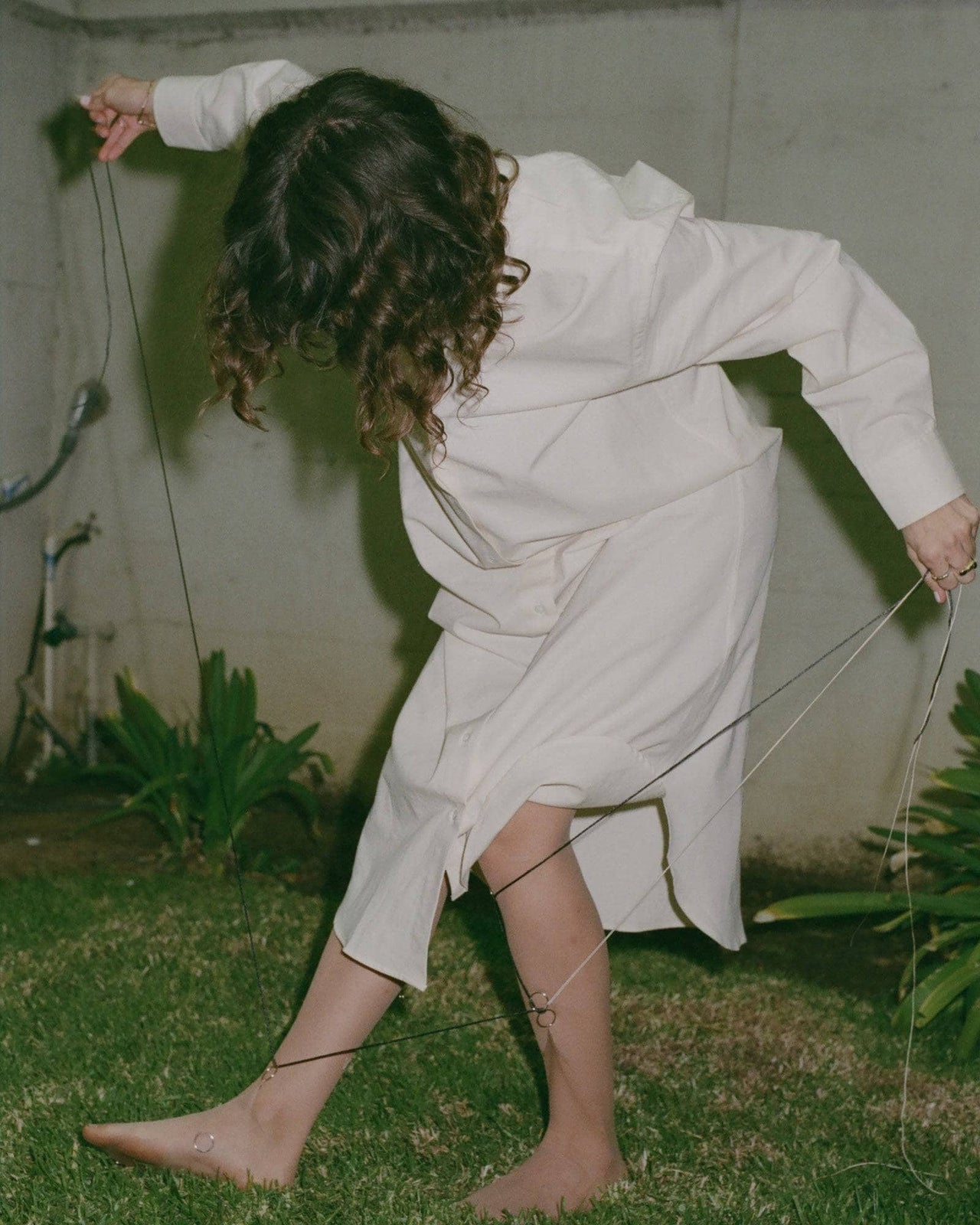 baserange ole shirt dress Baserange Ole Shirt Dress, White / XS