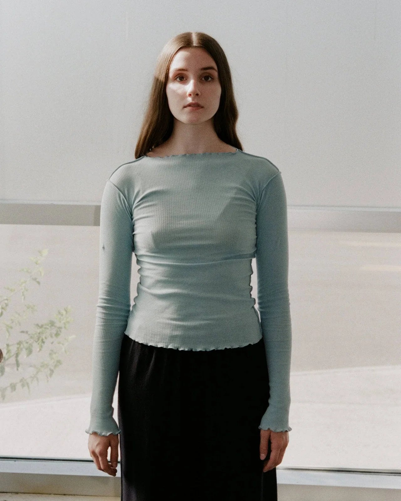 Baserange ベースレンジ Vein Long Sleeve Cotton ベースレンジ Baserange VEIN LONG SLEEVE ヴェイン ロング